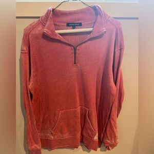 Distressed Pink 1/4 Zip